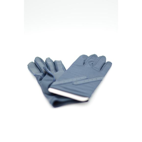 Vintage Driving Gloves Stretch by Sheer Energy 1994 Navy Blue Unlined NIB NOS - Picture 1 of 3